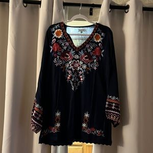 Embroidered Blouse nwot